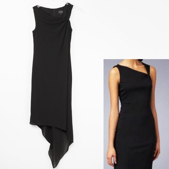 David Meister Dresses & Skirts - David Meister Cocktail Dress Asymmetric Midi Evening Sleeveless Midi Size 4